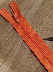 Spirálový zip šíře 3 mm délka 16 cm oranžová